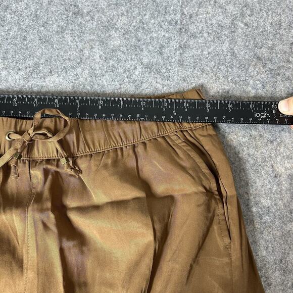 BANANA REPUBLIC Soft Cargo Jogger Pants Women Small Tencel Fabric Potters Clay - Picture 3 of 11